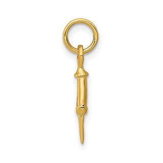 14k Yellow Gold Doctors Syringe Charm