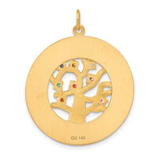 14k Yellow Gold Tree Of Life Charm