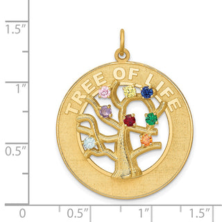 14k Yellow Gold Tree Of Life Charm