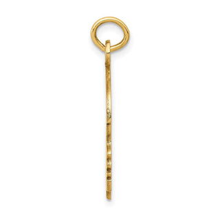 14k Yellow Gold Solid Polished Boys Head Charm