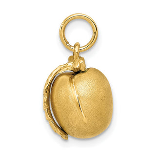 14k Yellow Gold Peach Charm