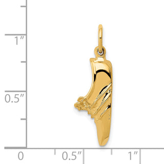 14k Yellow Gold Jogging Shoe Charm