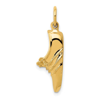 14k Yellow Gold Jogging Shoe Charm