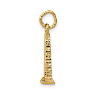 14k Yellow Gold 3D Washington Monument Charm