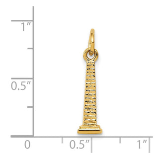 14k Yellow Gold 3D Washington Monument Charm