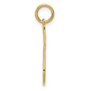 14k Yellow Gold Racquet Charm