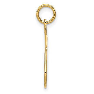 14k Yellow Gold Racquet Charm