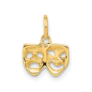 14k Yellow Gold Comedy/Tragedy Charm A4855