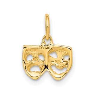 14k Yellow Gold Comedy/Tragedy Charm A4855