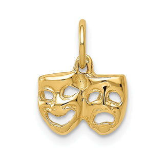 14k Yellow Gold Comedy/Tragedy Charm A4855