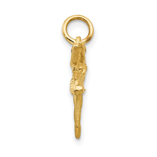 14k Yellow Gold 3D Ballerina Charm A9048