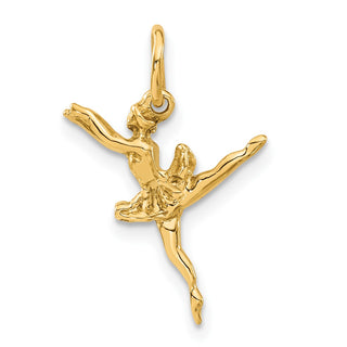 14k Yellow Gold 3D Ballerina Charm A9048