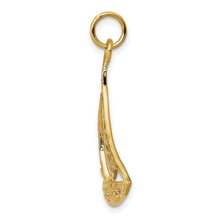 14k Yellow Gold Sailboat Charm A9086