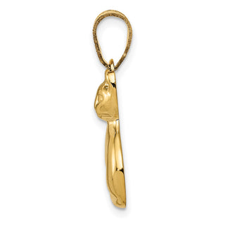 14k Yellow Gold Cat Pendant A9161