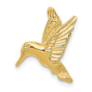 14k Yellow Gold Hummingbird Slide