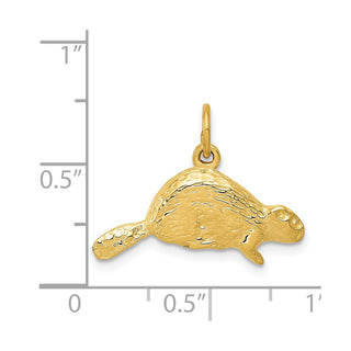 14k Yellow Gold Beaver Charm