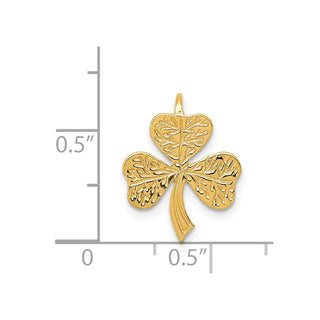 14k Yellow Gold Shamrock Slide A9502