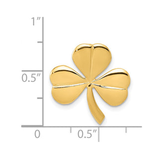 14k Yellow Gold Shamrock Slide A9504