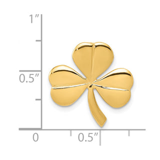14k Yellow Gold Shamrock Slide A9504