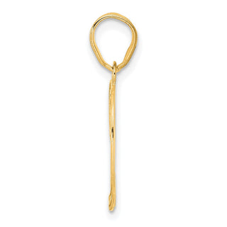 14k Yellow Gold Polished Etched Number 29 Pendant