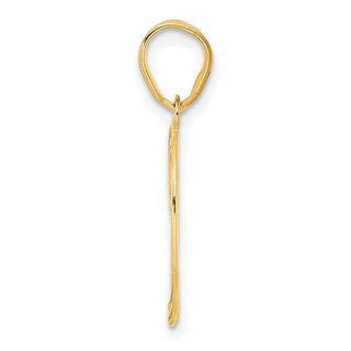 14k Yellow Gold Polished Etched Number 29 Pendant
