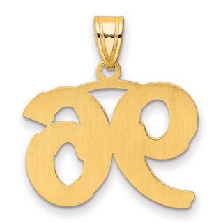 14k Yellow Gold Polished Etched Number 96 Pendant