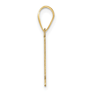 14k Yellow Gold Polished Number 1 Pendant APN01