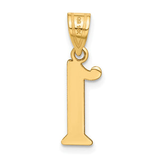 14k Yellow Gold Polished Number 1 Pendant APN01
