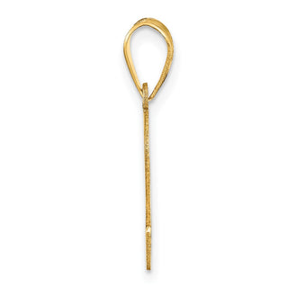 14k Yellow Gold Polished Number 2 Pendant APN02