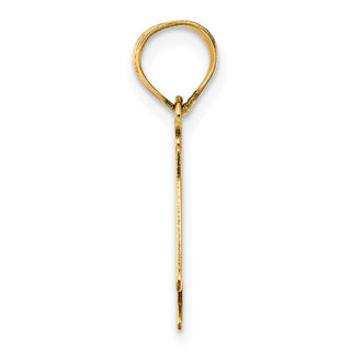 14k Yellow Gold Polished Number 4 Pendant APN04