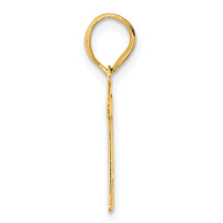 14k Yellow Gold Polished Number 11 Pendant