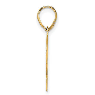 14k Yellow Gold Polished Number 12 Pendant APN12