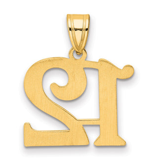 14k Yellow Gold Polished Number 12 Pendant APN12
