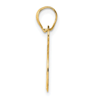 14k Yellow Gold Polished Number 15 Pendant