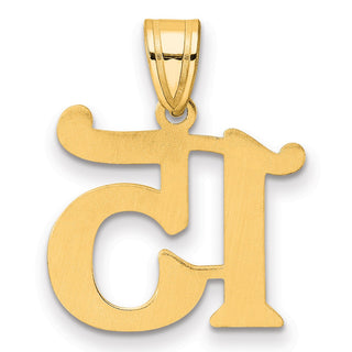 14k Yellow Gold Polished Number 15 Pendant