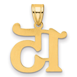 14k Yellow Gold Polished Number 15 Pendant