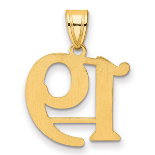 14k Yellow Gold Polished Number 19 Pendant