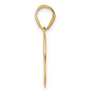 14k Yellow Gold Polished Number 20 Pendant APN20