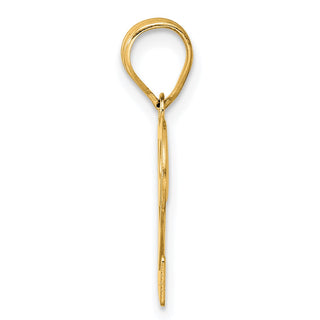 14k Yellow Gold Polished Number 22 Pendant