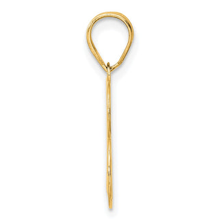 14k Yellow Gold Polished Number 23 Pendant