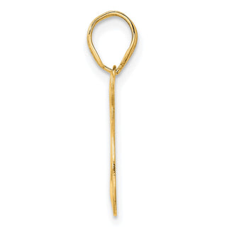14k Yellow Gold Polished Number 25 Pendant APN25