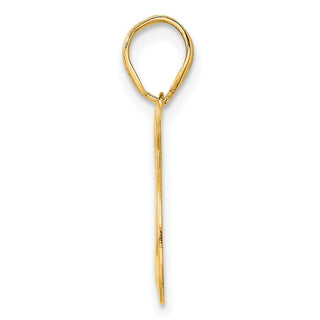 14k Yellow Gold Polished Number 25 Pendant APN25