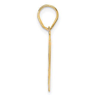 14k Yellow Gold Polished Number 27 Pendant