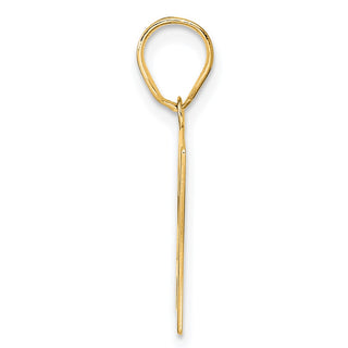 14k Yellow Gold Polished Number 27 Pendant