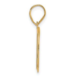 14k Yellow Gold Polished Number 30 Pendant
