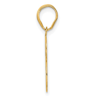 14k Yellow Gold Polished Number 33 Pendant