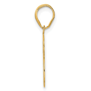 14k Yellow Gold Polished Number 33 Pendant