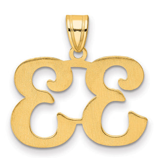 14k Yellow Gold Polished Number 33 Pendant
