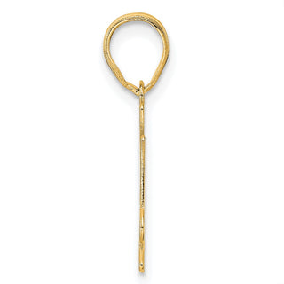 14k Yellow Gold Polished Number 34 Pendant