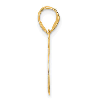 14k Yellow Gold Polished Number 35 Pendant